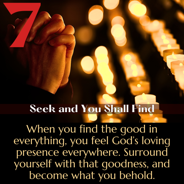 Seek and You Shall Find